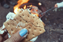 S'more Over Campfire